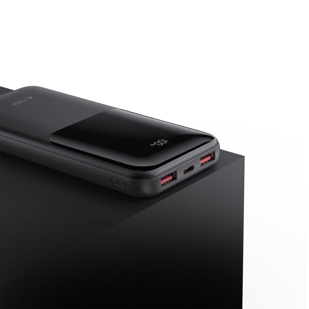 Tech-Protect PB01 External Battery, 10000mAh, 22.5W, QC + PD, 1 x USB-C - 2 x USB-A, Black